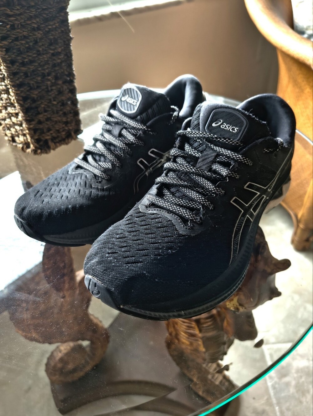 Asics Gel Kayano 27 Women's Running Shoes Size 7.5 Black White